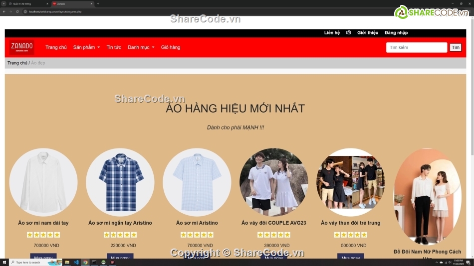 web php,sharecode php bán thời trang nữ,website php bán quần áo nữ,web code php bán hàng